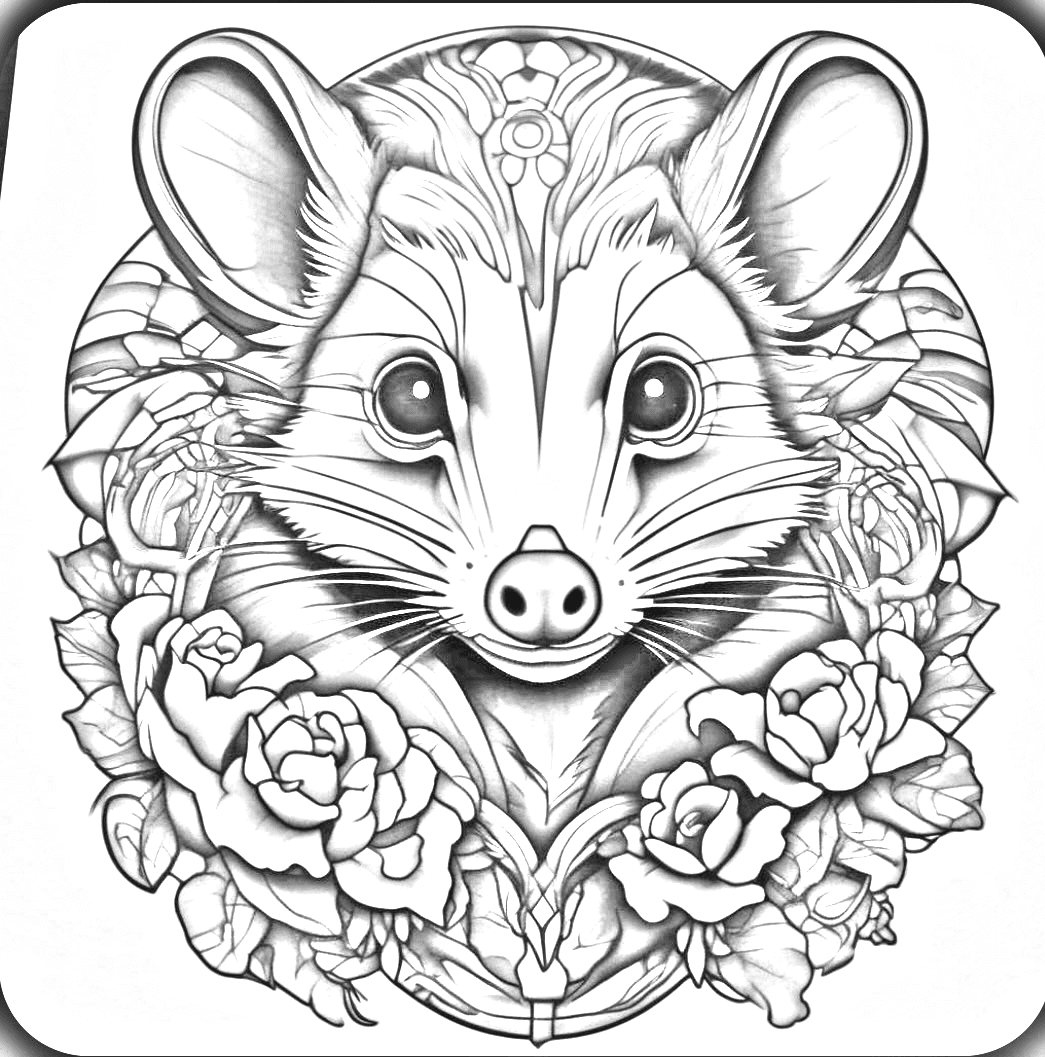 Opossum & Roses