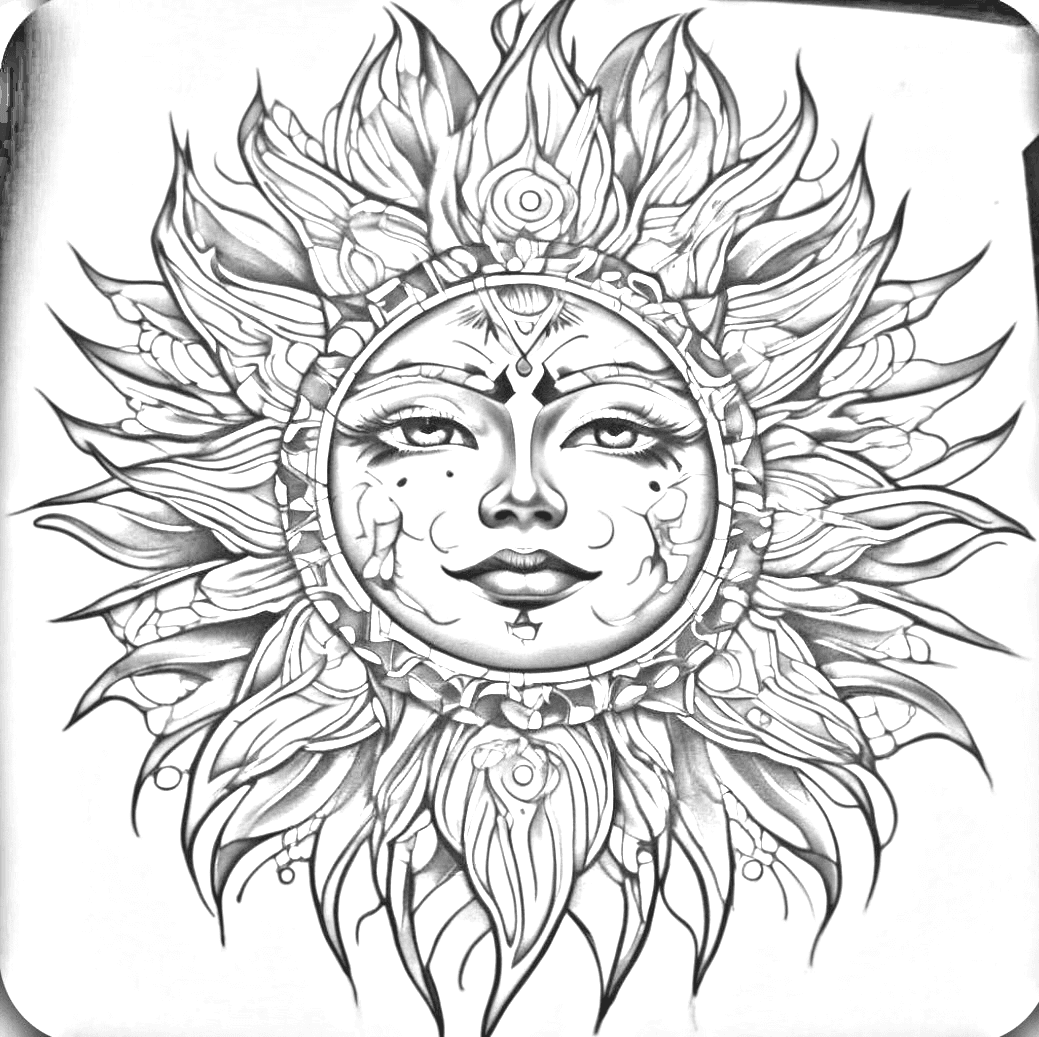 Sun Face No. 5
